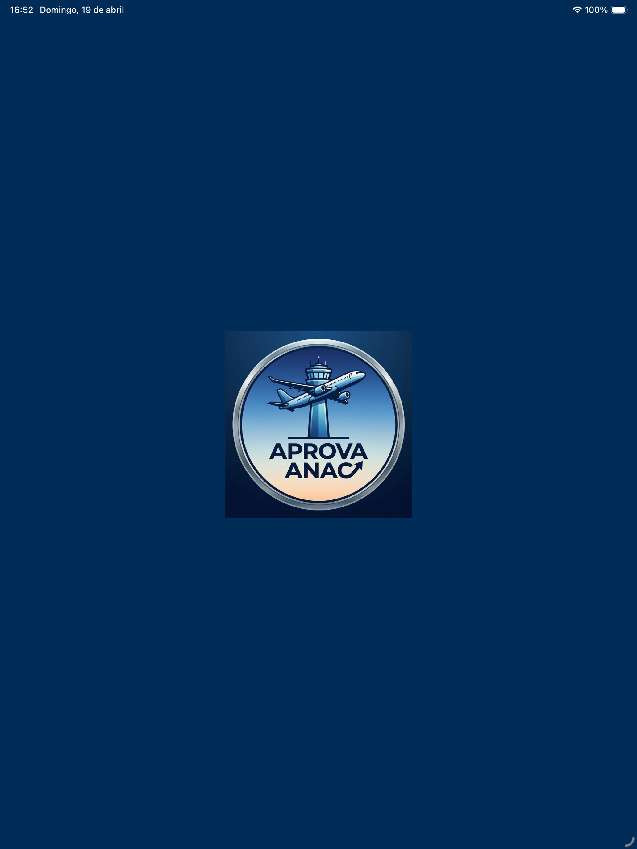 Aprova ANAC — captura em iPad